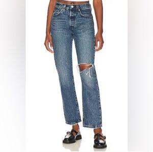 Levi's 501s Blown Out Knee Denim jeans 27x30 GUC